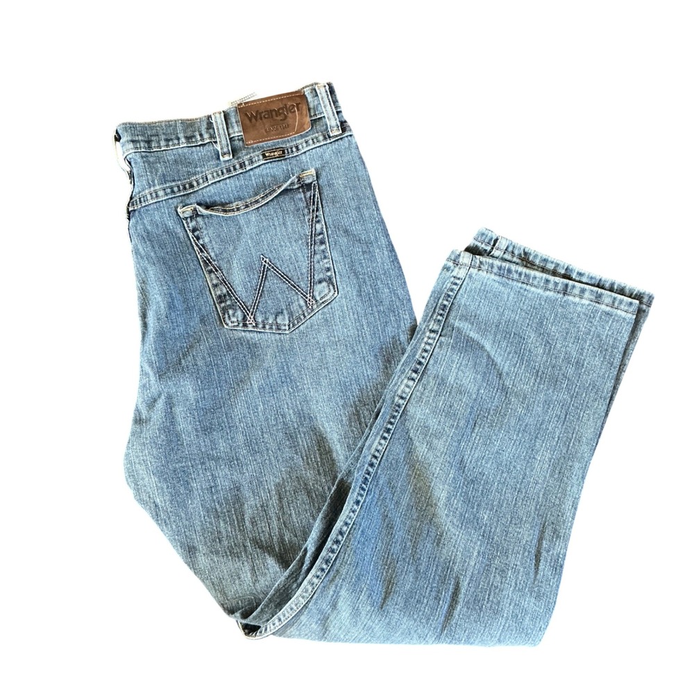 Wrangler‎ Relaxed Fit Mens Jeans 40x30 Blue Denim Casual Workwear